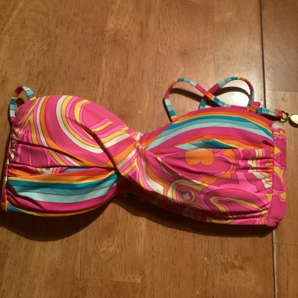 Trina Turk Morning Sunrise Bandeau Bikini Top - top only- size 6
